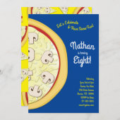 Pizza Party Mushrrom Pizza Kaart (Voorkant / Achterkant)