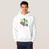 Pizza Party Music Dj Alien Hoodie (Voorkant volledig)