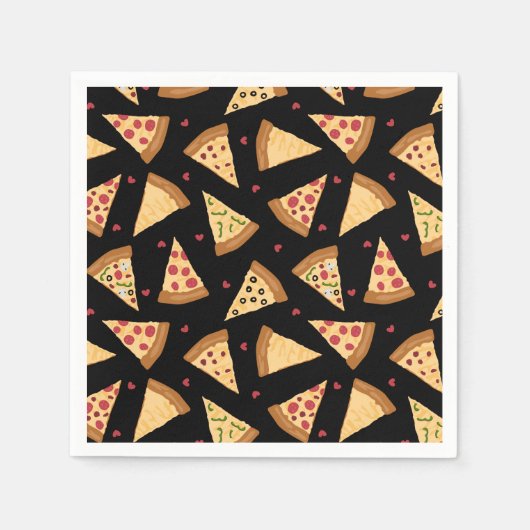 Pizza Party Napkins Servet (Voorkant)