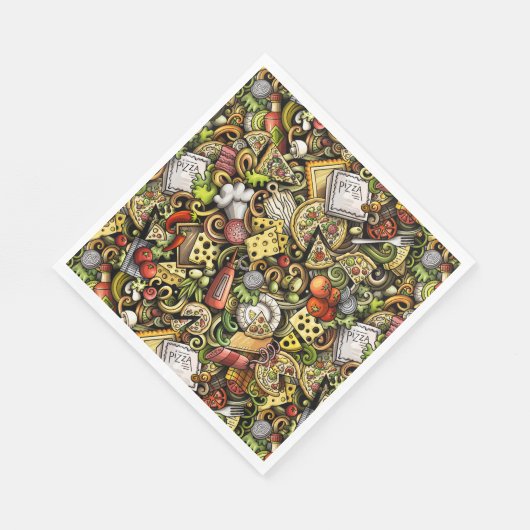 Pizza Party Napkins Servet (Hoek)