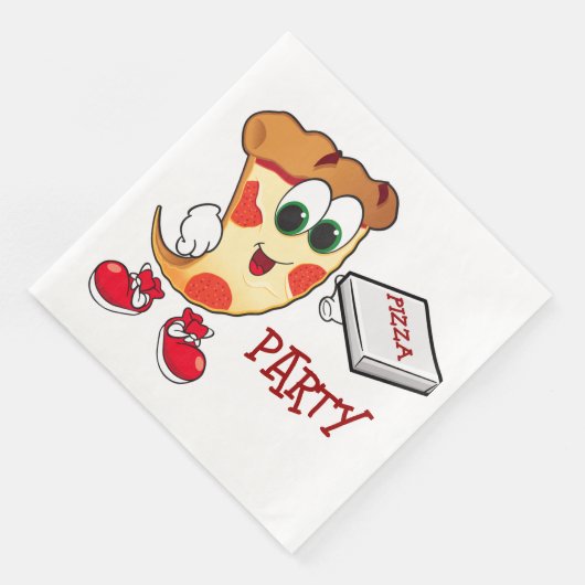 Pizza Party Napkins Servet (Hoek)