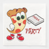 Pizza Party Napkins Servet (Voorkant)