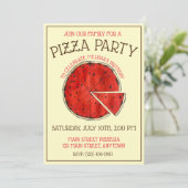 Pizza Party New Haven CT Connecticut Pie Slice Kaart (Staand voorkant)