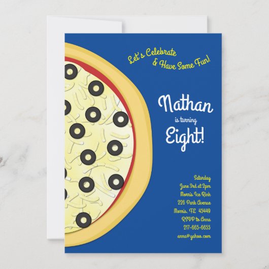 Pizza Party Olijf Pizza  Kaart (Voorkant)