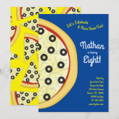 Pizza Party Olive Pizza Kaart (Voorkant / Achterkant)