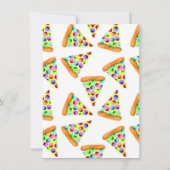 Pizza Party (Paars) Kaart (Achterkant)