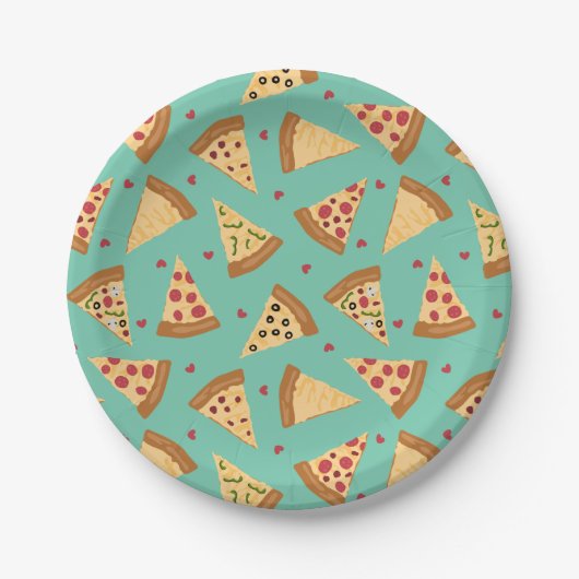 Pizza Party Paper Bord (Voorkant)