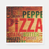 Pizza Party Papier Servetten Party Goederen (Voorkant)