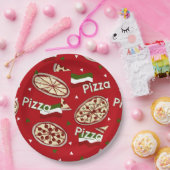 Pizza Party? PAPIEREN BORDEN Papieren Bordje (Feest)