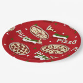 Pizza Party? PAPIEREN BORDEN Papieren Bordje (Gekanteld)