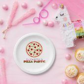 Pizza Party Papieren Bordje (Feest)