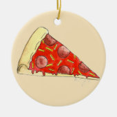 Pizza Party Pepperoni Cheese New York Pizzeria Keramisch Ornament (Voorkant)