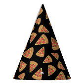 Pizza Party Pepperoni Novelty Black Feesthoedjes (Links)