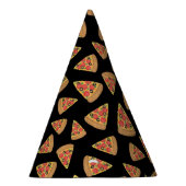 Pizza Party Pepperoni Novelty Black Feesthoedjes (Rechts)