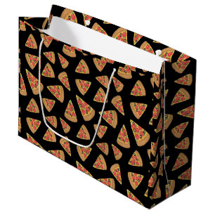 Pizza Party Pepperoni Novelty Black Groot Cadeauzakje