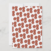 PIZZA PARTY Pepperoni Pie Slice Pizzeria Birthday Kaart (Achterkant)