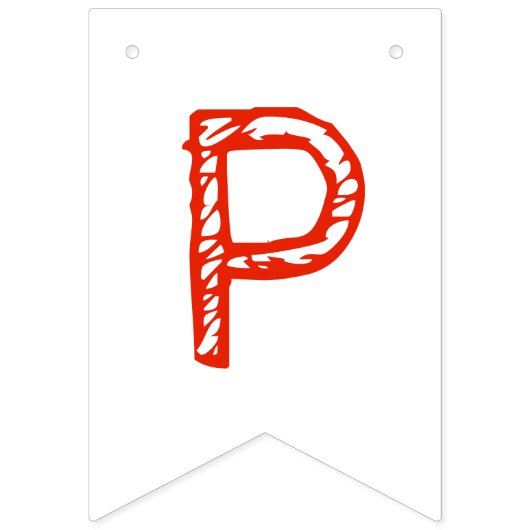 PIZZA PARTY Pepperoni Pie Slice Pizzeria Birthday Vlaggetjes (Derde vlag)