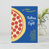 Pizza Party Pepperoni Pizza Kaart (Staand voorkant)