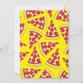Pizza Party Pepperoni Pizza Kaart (Achterkant)