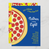 Pizza Party Pepperoni Pizza Kaart (Voorkant / Achterkant)