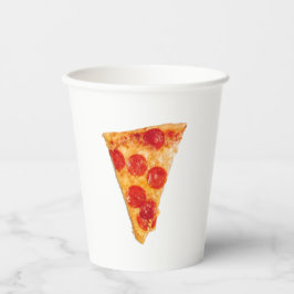 Pizza Party Pepperoni Slice Paper cup Papieren Bekers