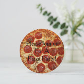 Pizza Party Pizza Kaart (Staand voorkant)