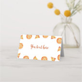 Pizza Party Place Card Verjaardag Plaatskaartje (Achterkant)
