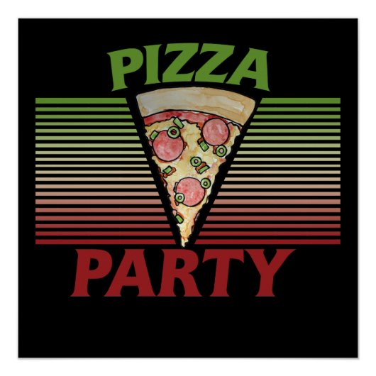 Pizza Party Poster (Voorkant)