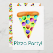 Pizza Party (Regenboog) Kaart (Voorkant / Achterkant)