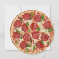 Pizza Party Round Invitation - SRF