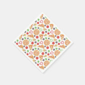Pizza Party Schattige Pizza Pattern Kids Verjaarda Servet (Hoek)