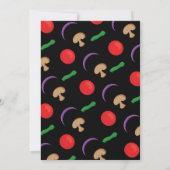 Pizza Party Slice Verjaardagsfeest Kaart (Achterkant)