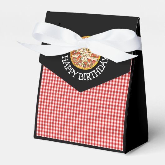 Pizza Party Snoep Favorietentassen voor Verjaardag Bedankdoosjes (Voorkant Zijde)