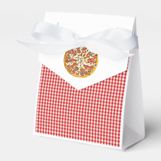 Pizza Party Snoep Favorietentassen voor Verjaardag Bedankdoosjes (Voorkant Zijde)