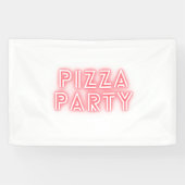 Pizza Party Spandoek (Horizontaal)