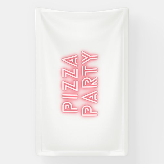 Pizza Party Spandoek (Verticaal)