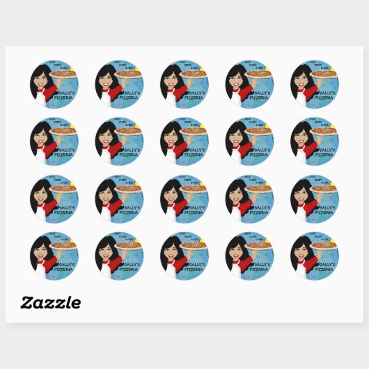 Pizza Party Stickers (Vel)