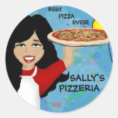 Pizza Party Stickers (Voorkant)