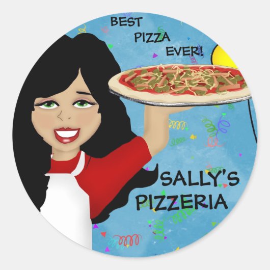 Pizza Party Stickers (Voorkant)