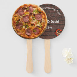 Pizza Party Supreme Bruiloft Handwaaier