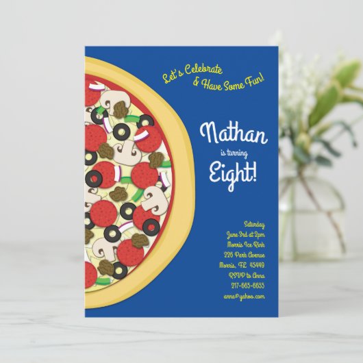 Pizza Party Supreme Combo Pizza Kaart (Staand voorkant)