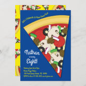 Pizza Party Supreme Combo Pizza Slice Kaart (Voorkant / Achterkant)