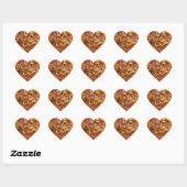 Pizza Party Supreme Ik hou van pizza Hart Sticker (Vel)