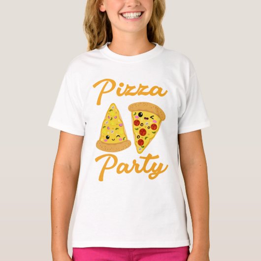 Pizza Party T-shirt (Voorkant)