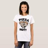 Pizza Party T-shirt (Voorkant volledig)