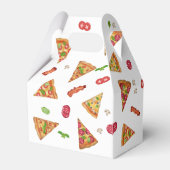 Pizza Party Theme Waterverf Kids Verjaardagsfeest Bedankdoosjes (Achterkant)
