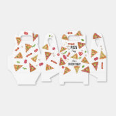 Pizza Party Theme Waterverf Kids Verjaardagsfeest Bedankdoosjes (Uitgevouwen)