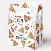 Pizza Party Theme Waterverf Kids Verjaardagsfeest Bedankdoosjes (Geopend)
