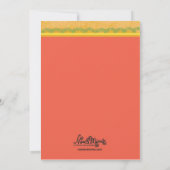 Pizza Party Thmed Birthday Invitations Kaart (Achterkant)