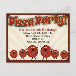 Pizza Party Time Kaart